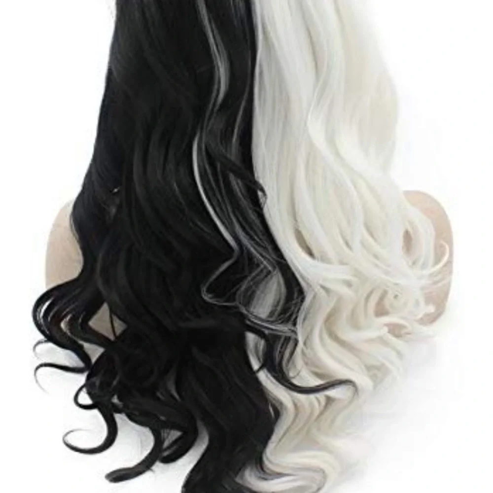 💕CRUELLA D 24” LACE FRONT WIG 💕 NEW